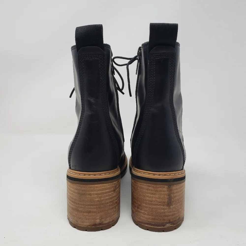 Timberland Women’s Sienna Black Lace-up Boots size 10 - Picture 4 of 8